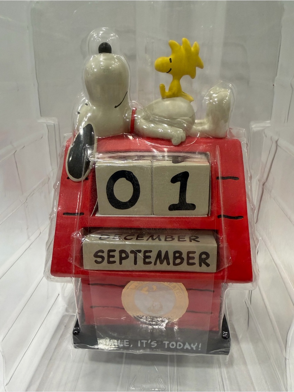 Peanuts Perpetual Calendar Snoopy & Woodstock Hallmark Smile it's Today NEW